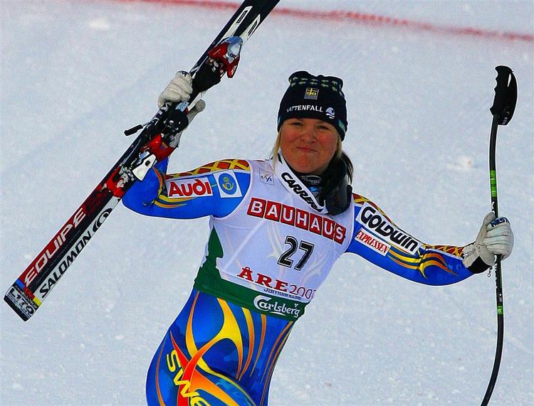 Anja Pärson har slået nærmest alle rekorder i den alpine verden. 