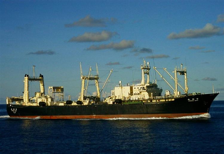 Arkivfoto af det forulykkede skib Nisshin Maru 