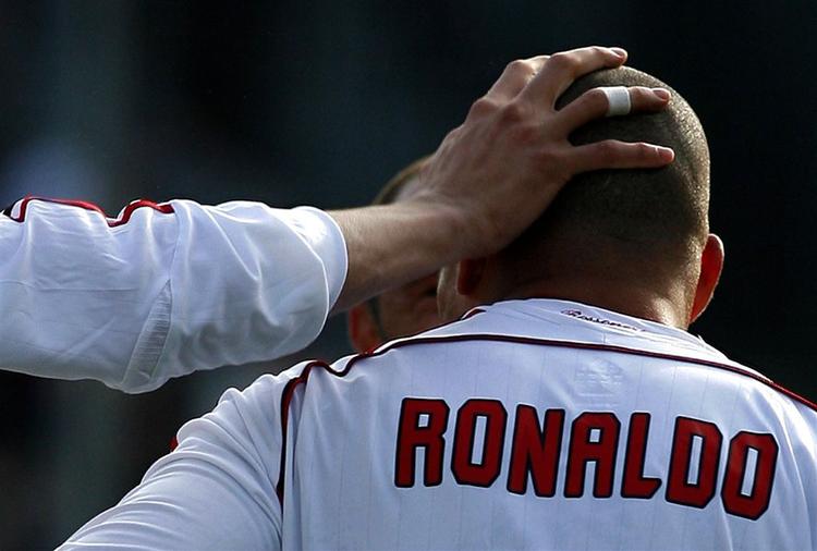I sin første kamp fra start for sin nye klub, AC Milan, nettede Ronaldo to gange. 