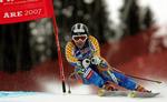 Sveriges Anja Pärson under søndagens holdkonkkurrence ved VM i Åre, der gav ny medalje til den svenske superstjerne. 