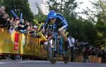 Levi Leipheimer kom bedst gennem den indledende kørsel i Tour of California. Her ses han under prologen. 