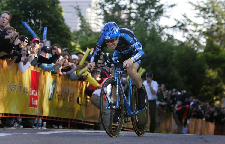 Levi Leipheimer kom bedst gennem den indledende kørsel i Tour of California. Her ses han under prologen. 