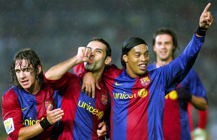 Barcelona jubler over at have kvalificeret sig til finalen i VM for klubhold. 