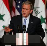 Bush ser Blairs plsaner for Irak-tilbagetrækning som et tegn på succes. 