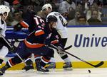Frans Nielsen i kamp mandag mod Pittsburgh Penguins. 