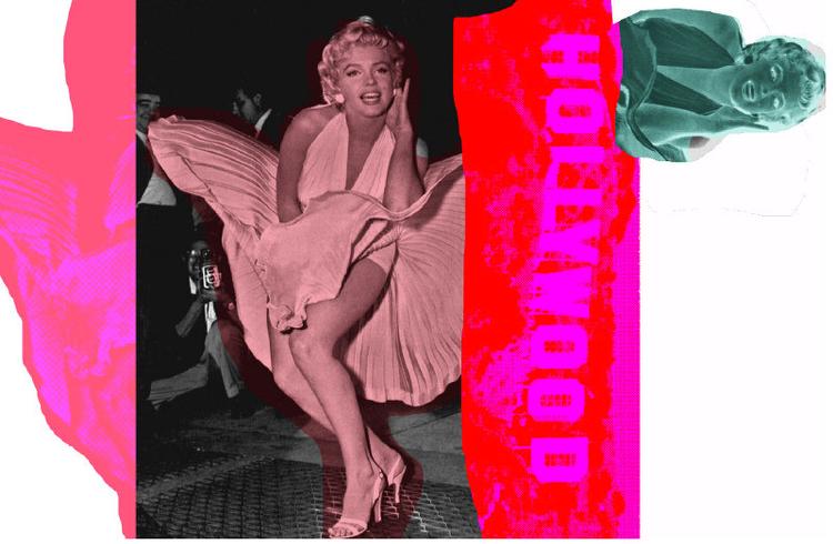 Marilyn. Fotocollage: Marianne Bahl 