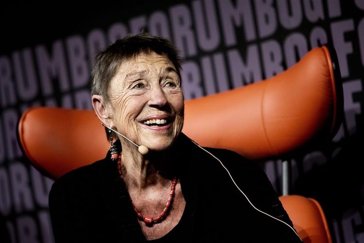 Jytte Borberg var aktiv til det sidste. Her er hun til Bogmessen i Forum i 2005. 