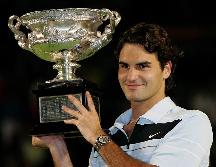 Roger Federer tjente 1.000 point, da han vandt Australian Open. 