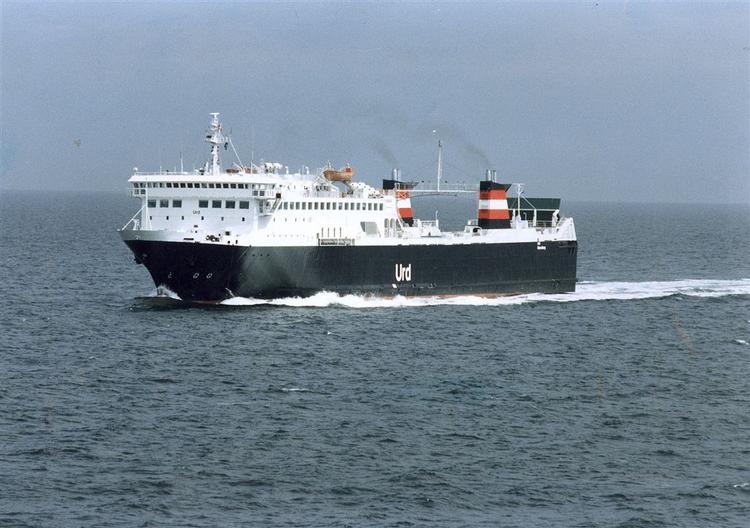 Scandlines-færgen Urd er blandt de aktive skibe, der er isoleret med asbest. 