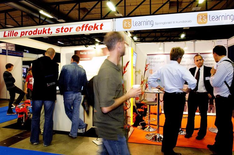 Iværksættertrangen er stor i Danmark. Her en iværksættermesse i Odense. 