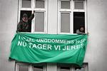 Ungdomshus-sympatisører besatte i dag Socialdemokraternes hovedkontor på Frederiksberg. Nu har de forladt huset igen. 