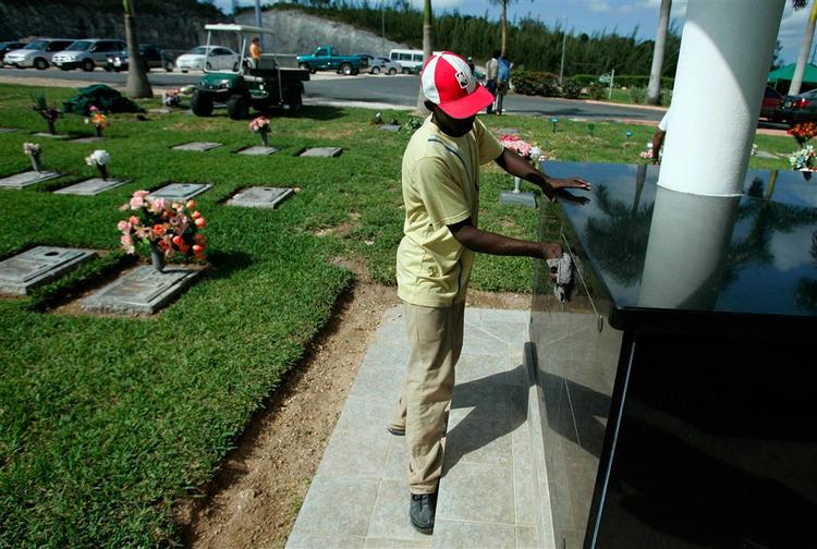 Kirkegården på Bahamas, hvor Anna Nicole Smith begraves ved siden af sin søn, der døde i fjor 