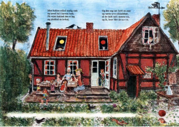 Tegning fra Min bold, 1978. 