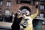 To af de 3000 deltagere i ungdomhusdemonstrationen. 