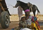 Flygtninge i Tchad, der har modtaget massive menneskemængder på flugt fra urolighederne i Darfur. 