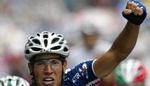 Den 30-årige franskmand Jean-Patrick Nazon (Ag2r)  slog til på den 186 km lange 1. etape i Paris-Nice fra Cloyes sur le Loir til Buzancais. Jean-Patrick Nazon. 