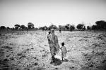 Et billede fra en flygtningelejr i Tchad. 
