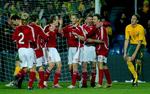 Danmark er ubesejret i de seneste syv landskampe. Den seneste blev vundet med 3-1 over Australien. 