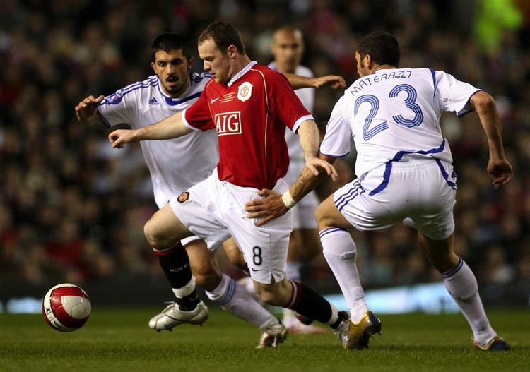 Wayne Rooney scorede to gange for Manchester United. 