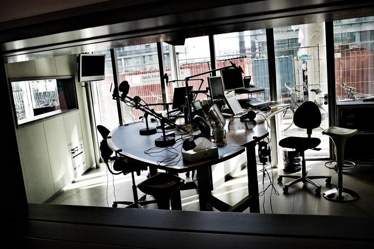 DR´s nyhedsstudier står tomme. 