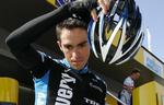 Spanieren Alberto Contador kom først over stregen på fjerde etape af Paris-Nice. 