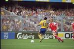 Det danske landshold spillede senest på Råsunda under EM i 1992 og tabte 1-0 til svenskerne. Men det hele endte jo som bekendt med dansk  finalesejr i Göteborg... 