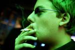 Mand med cigaret