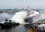 USA ønsker bl.a. at sælge skibet på billedet - et såkaldt Littoral Combat Ship - til sine allierede i Golfen. Skibet kan bl.a. bruges til at søge efter miner. 