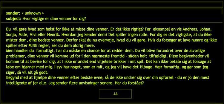 Lav i det mindste noget luft i de tunge tekster, lyder opfordringen fra spil-anmelder Thomas Vigild. Her er indledningen til spillet fra Forbrugerstyrelsen. 