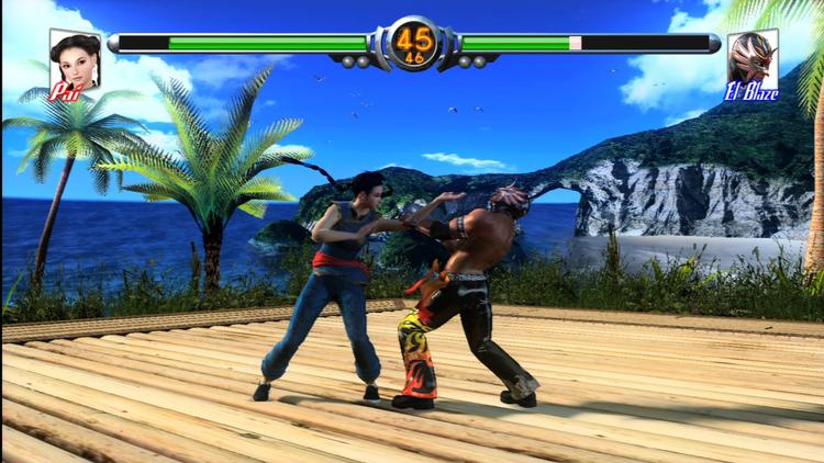 Kampene i 'Virtua Fighter 5' er varierede og foregår i smukke omgivelser. Detaljegraden er uhørt høj, men animationerne lader meget tilbage at ønske. 
