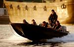 Britiske soldater på patrulje i Shatt Al Arab kanalen ved Basra i Irak,  det område hvor 15 britiske soldater i går blev pågrebet (arkivfoto fra 2005). 