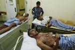 Sårede srilankanske soldater blev behandlet på et hospital i Negambo. 