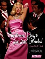 Anna Nicole Smith poserer her som sit idol Marylin Monroe. A.N. Smith blev 39 år gammel. 