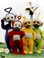 Tinky-Winky, Laa-Laa, Dipsy og Po fylder 10 år. 
