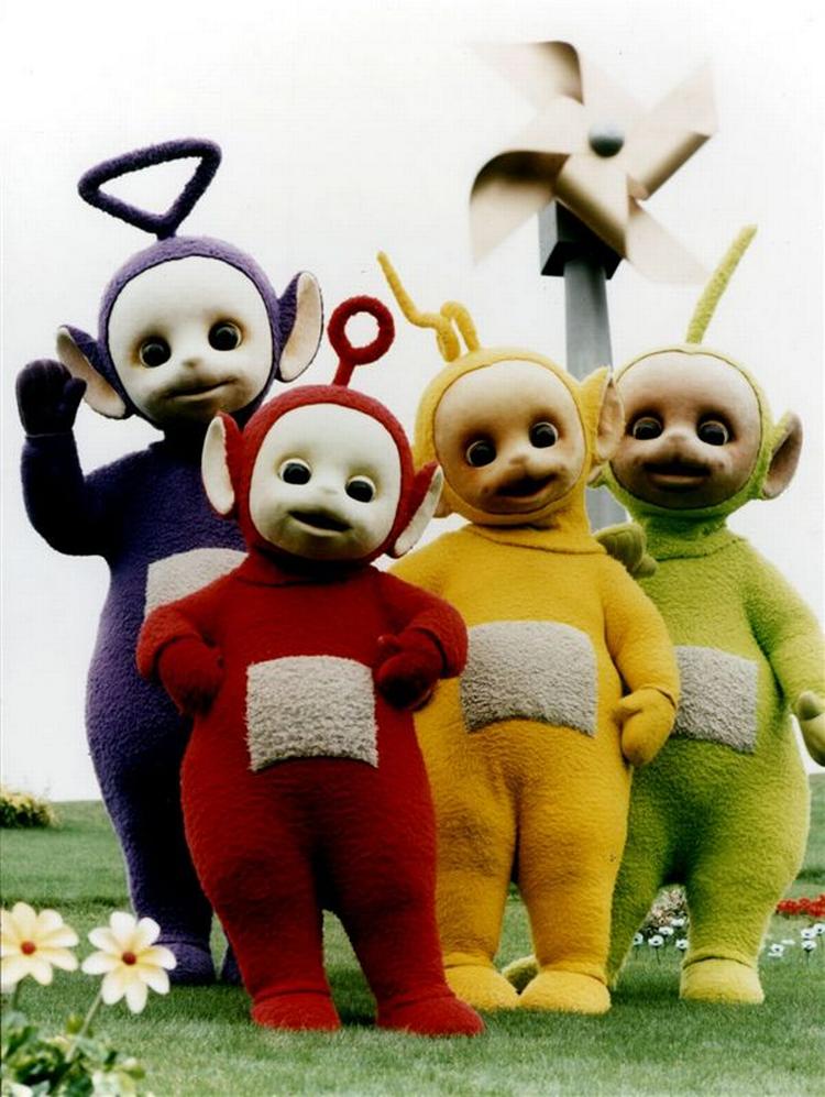 Tinky-Winky, Laa-Laa, Dipsy og Po fylder 10 år. 