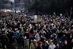 En tidligere demonstration i København til fordel for Ungdomshuset. Her på vej mod Nørrebro Park. 