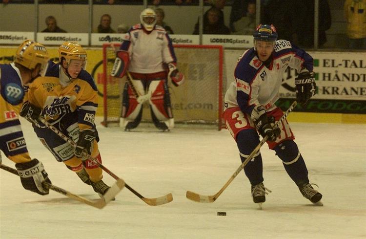 Jesper Duus(til højre) var også med på holdet, da Hvidovre senest var med i den bedste ishockeyrække. 