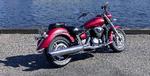 Yamaha ruller det tunge materiel frem  med  modellen XVS 1300A Midnight Star. Foto: Lars Skaaning 