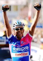 Den 27-årige italiener Alessandro Ballan vandt Flandern Rundt. 