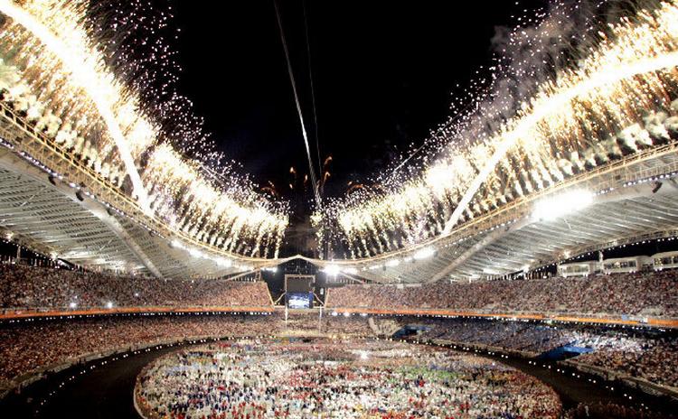 ÅBNING. Sådan lagde Athen ud i 2004, og en ny undersøgelse viser, at Danmark vurderes til også at kunne klare et olympisk værtskab. 
