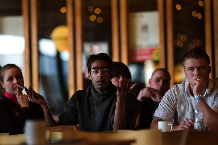 Studerende på Blågårds Seminarium. Arkivfoto. 