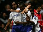 Didier Drogba og Salomon Kalou (i midten) kom på scoringstavlen mod West Ham. 