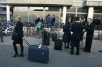 Travlhed uden for Københavns Lufthaven Kastrup i dag. 
