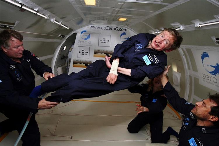 Stephen Hawkings drømmetur som vægtløs. 