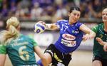 Slagelses Bojana Popovic i et gennembrud i første halvleg af den første DM-finale. 