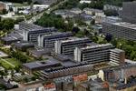Panum-instituttet set fra luften. Det er her, det 4.000 kvadrameter store forskningscenter set fra luften. 