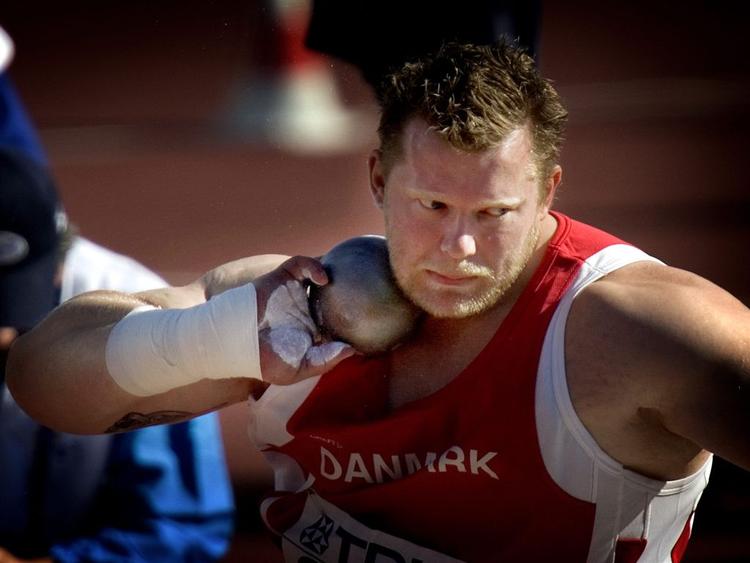 Dyrt? VM og EM i atletik gav adgang til 66 timers tv for mindre end en million kroner. Her kuglestøderen Joachim B. Olsen. 
