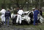 Et billede fra efter terrorangrebet i Algeriet 11. april, hvor 33 mennesker blev dræbt. 