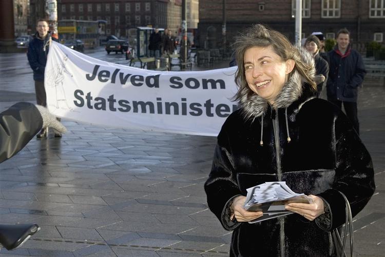 De radikale mister en stor stemmesluger med Khaders udmelding. Her Elsebeth Gerner Nielsen under partikampagne. 