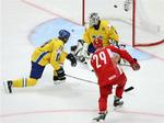 Morten Madsen(29) scorer her mod Sverige i seniorernes VM i Moskva, tidligere på sæsonen var han med til at spille U20-landsholdet op i A-gruppen. 